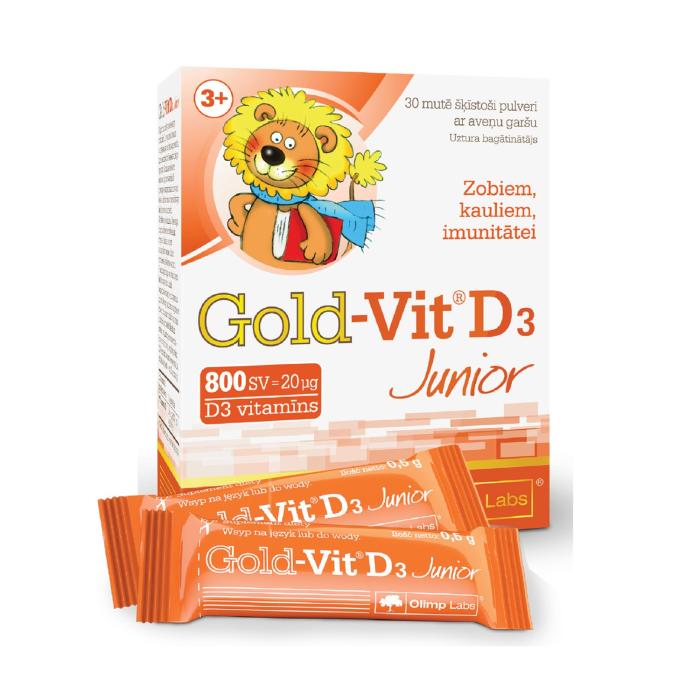 OLIMPLABS Gold D3 vitamīns Junior pulveris N30 