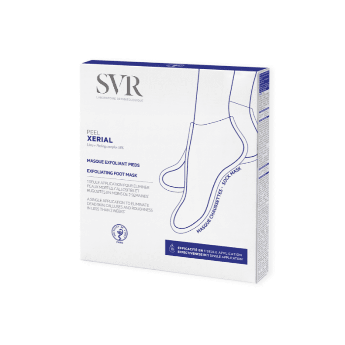 SVR Xerial Peel skābes pīlinga pēdu maska 1 pāris