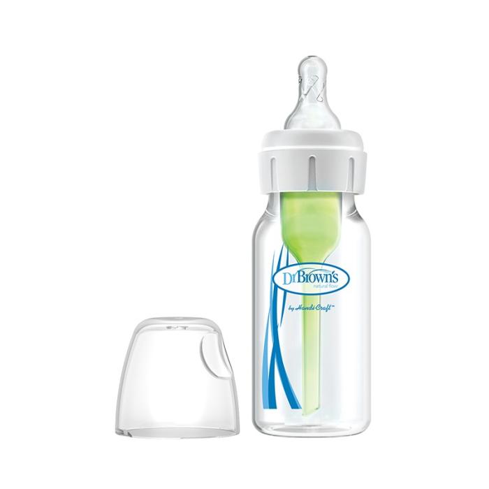 DR.BROWNS Options+ pudelīte ar šauru kakliņu, standarta 120ml