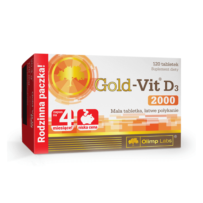 OLIMPLABS Gold-Vit D3 2000SV tabletes N120
