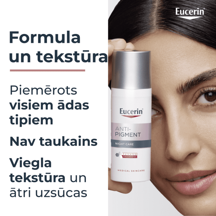 Eucerin Anti-Pigment nakts krēms sejai pigmentācijas mazināšanai, 50 ml