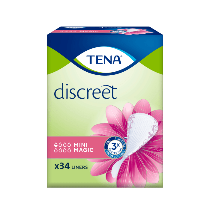 TENA Discreet Mini Magic higiēniskie ieliktnīši N34