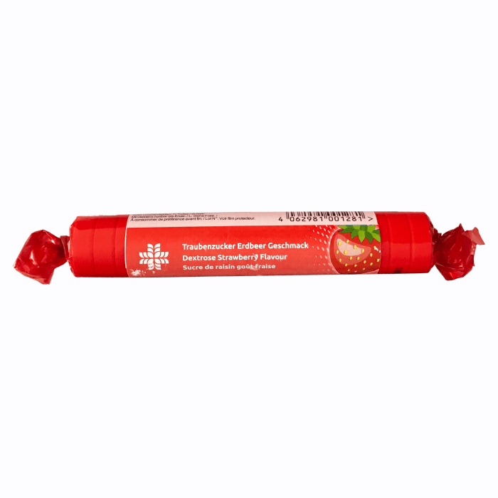 LIVSANE Dekstroze+C vitamīns (zemeņu) košļājamās tabletes 44 g