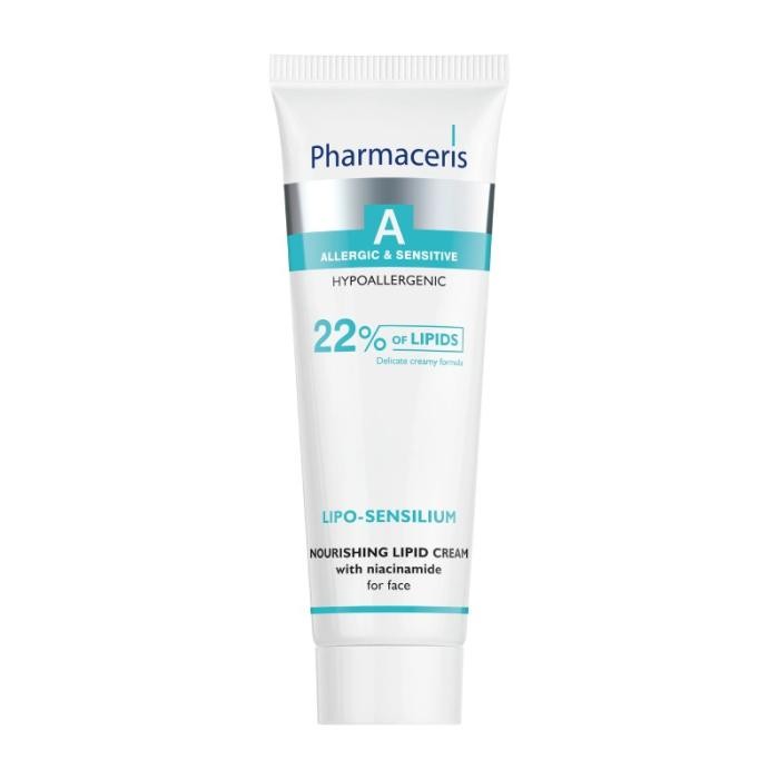 PHARMACERIS A Lipo-Sensilium barojošs 22% lipīdu sejas krēms ar niacinamīdu 50 ml