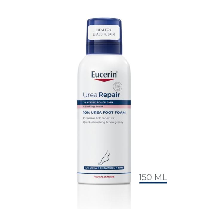 EUCERIN UreaRepair Plus 10% putas ļoti sausām un raupjām pēdām 150ml