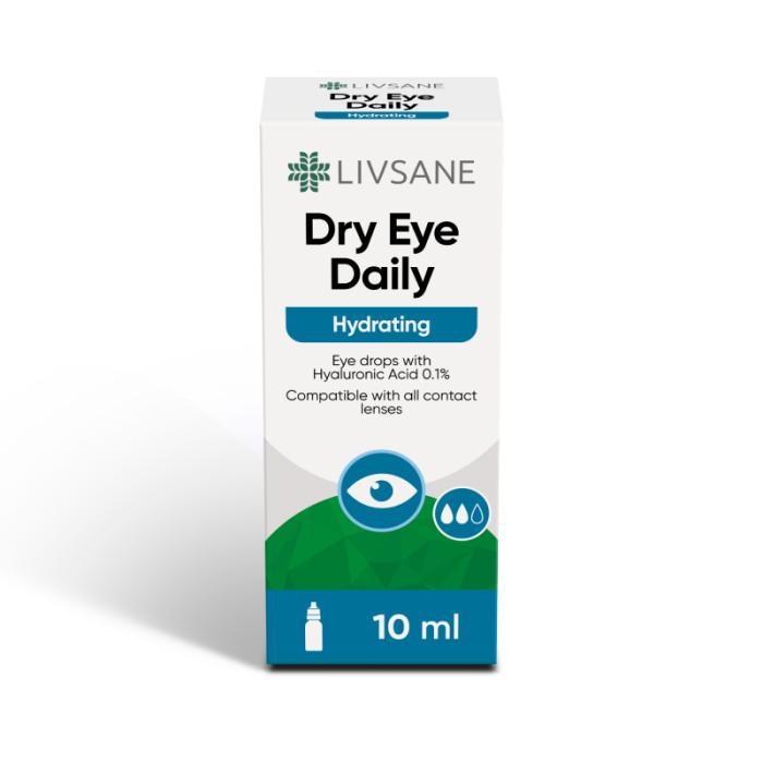 LIVSANE Dry Eye Daily acu pilieni 10ml
