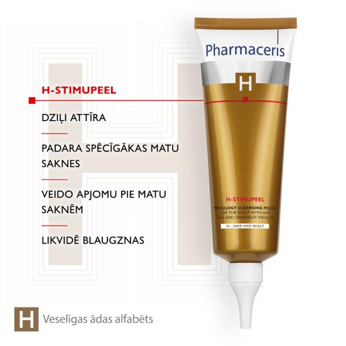 PHARMACERIS H-Stimupeel galvas ādas pīlings 125 ml