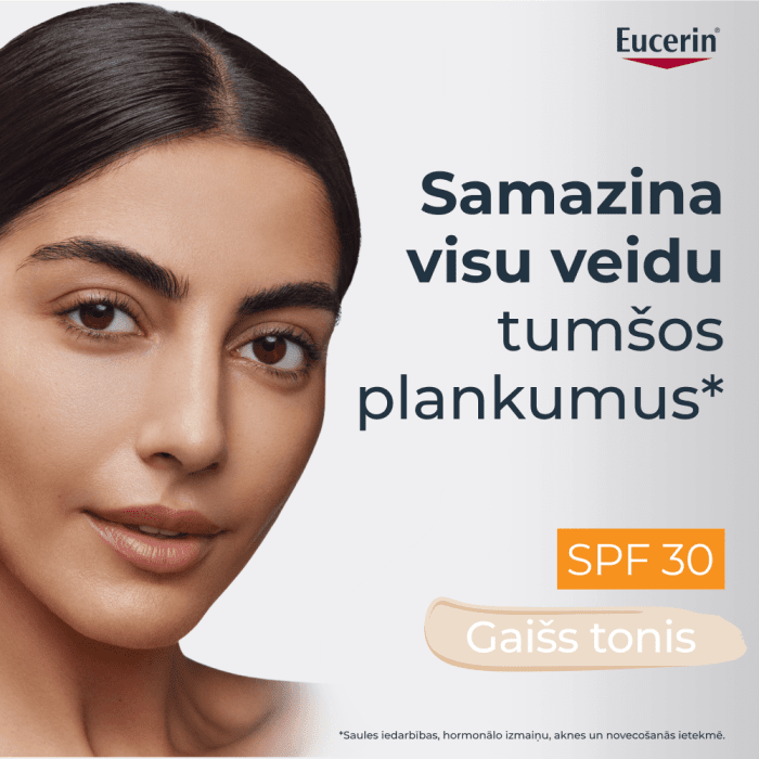 Eucerin Anti-Pigment tonējošais sejas krēms ar SPF 30 tumšo plankumu mazināšanai, gaišs tonis, 50 ml