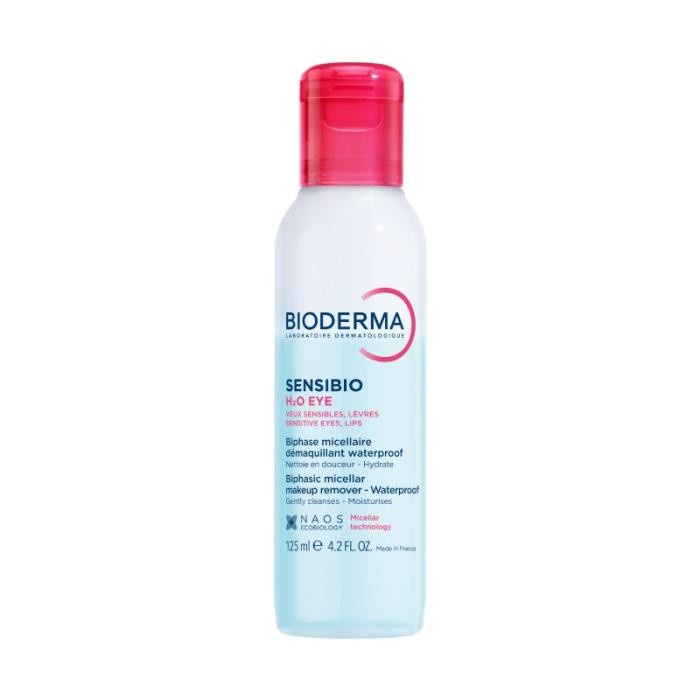 BIODERMA Sensibio H2O Eye divfāžu micelārais ūdens acīm un lūpām 125ml