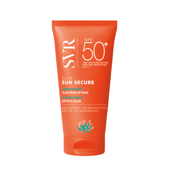 SVR Sun Secure Blur SPF50+ toni izlīdzinošs sejas aizsargkrēms 50 ml