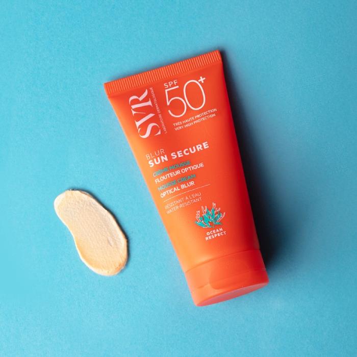 SVR Sun Secure Blur SPF50+ toni izlīdzinošs sejas aizsargkrēms 50 ml