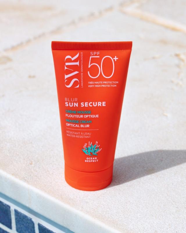 SVR Sun Secure Blur SPF50+ toni izlīdzinošs sejas aizsargkrēms 50 ml