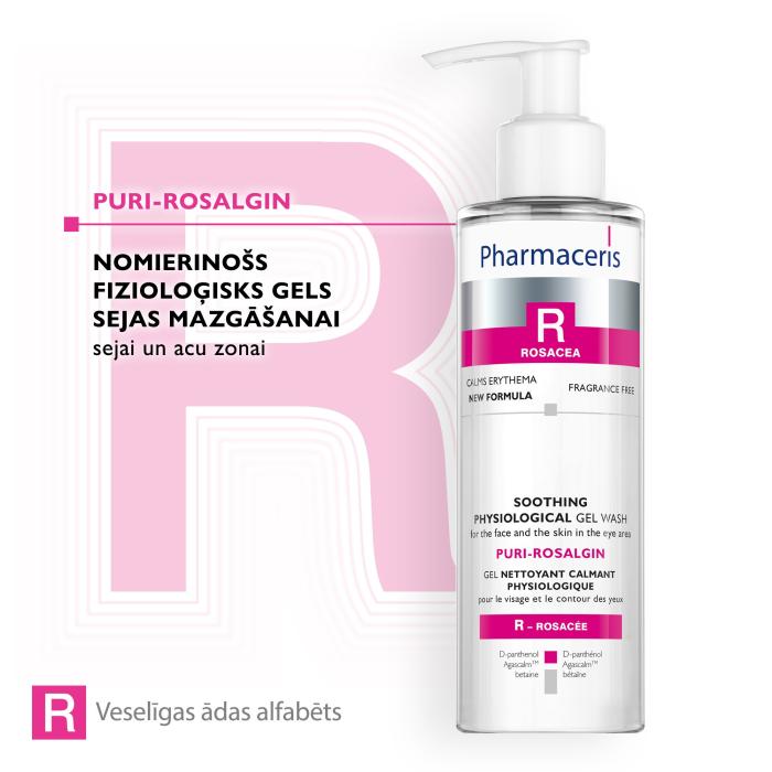 PHARMACERIS R Puri-Rosalgin sejas mazgāšanas gels 190 ml