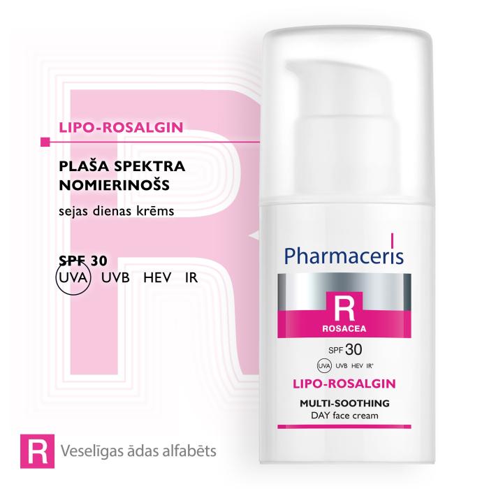 PHARMACERIS R Lipo-Rosalgin SPF30 dienas sejas krēms 30 ml