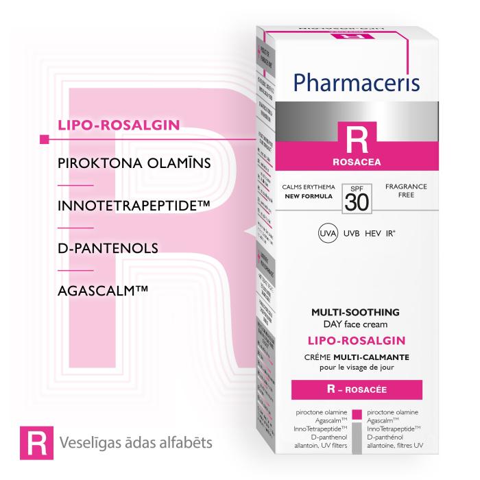 PHARMACERIS R Lipo-Rosalgin SPF30 dienas sejas krēms 30 ml