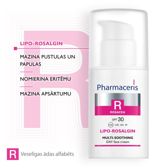 PHARMACERIS R Lipo-Rosalgin SPF30 dienas sejas krēms 30 ml