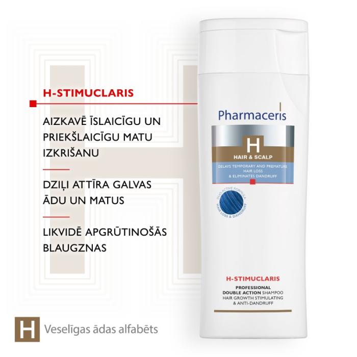 PHARMACERIS H-Stimuclaris pretblaugznu šampūns 250 ml