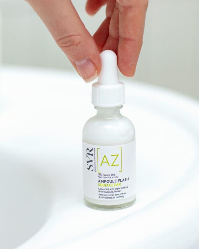 SVR Sebiaclear Ampoule [AZ] Flash koncentrēts sejas serums ar azelaīnskābi 30 ml