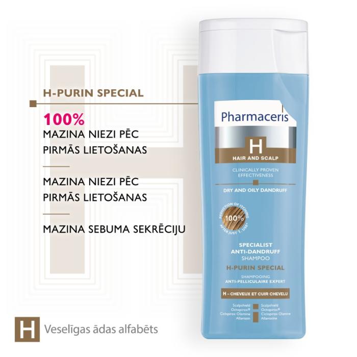PHARMACERIS H Purin Special pretblaugznu šampūns 250ml