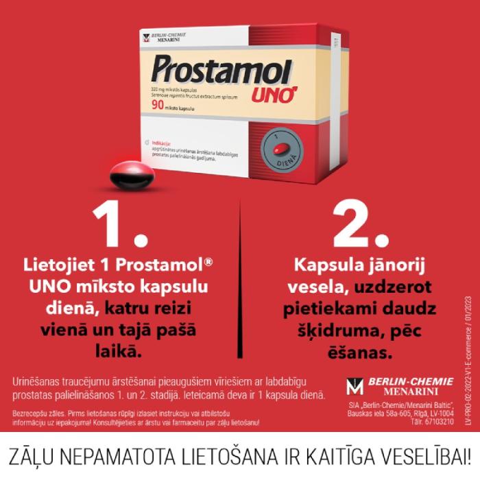 PROSTAMOL Uno 320mg mīkstās kapsulas N90