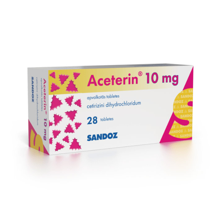ACETERIN 10mg apvalkotās tabletes N28