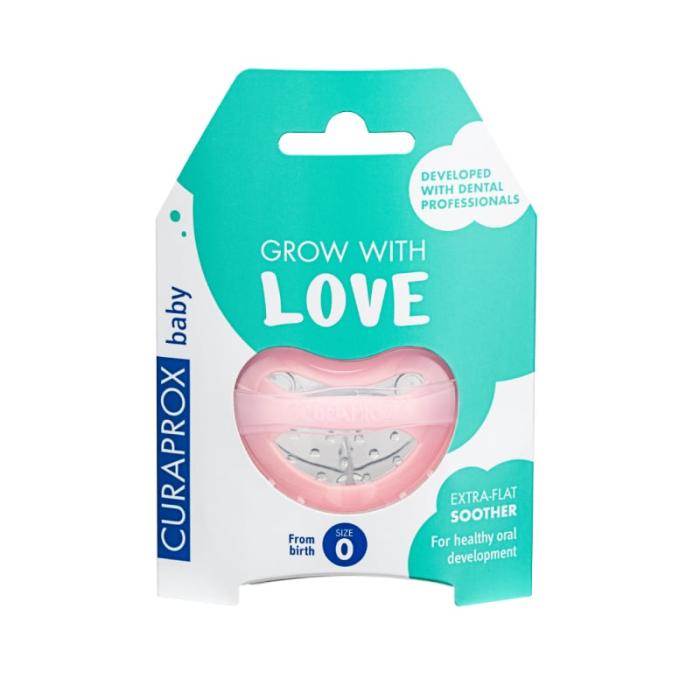CURAPROX Baby knupītis izmērs Nr.0, rozā