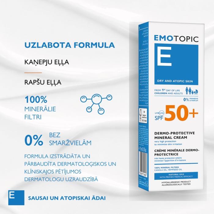PHARMACERIS Emotopic Dermo Protect SPF50+ krēms 75ml
