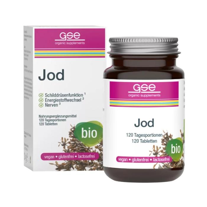 GSE Bio Jods no jūras aļģēm tabletes N120
