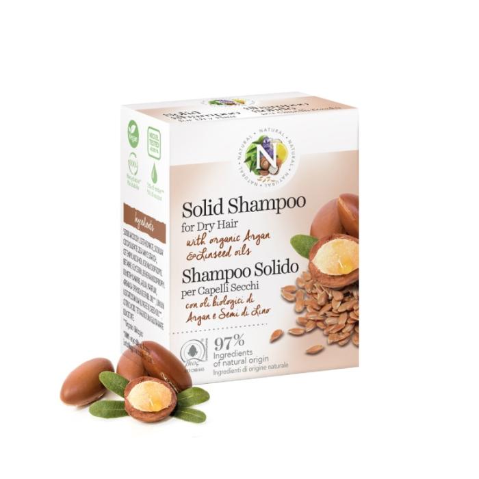 NATURAL cietais šampūns sausiem matiem 50g