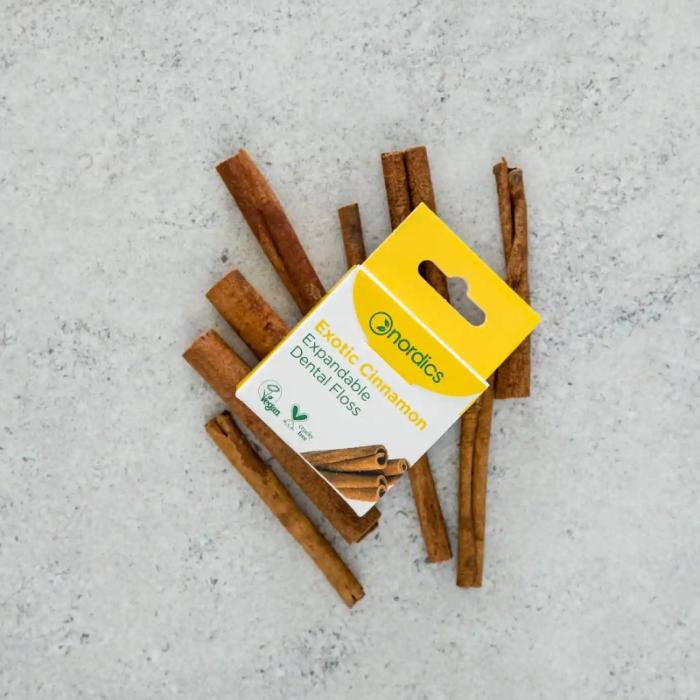 NORDICS Cinnamon zobu diegs ar kanēļa eļļu 30m.