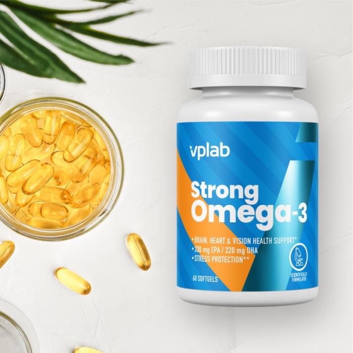 VPLAB Strong Omega 3 mīkstās kapsulas N60