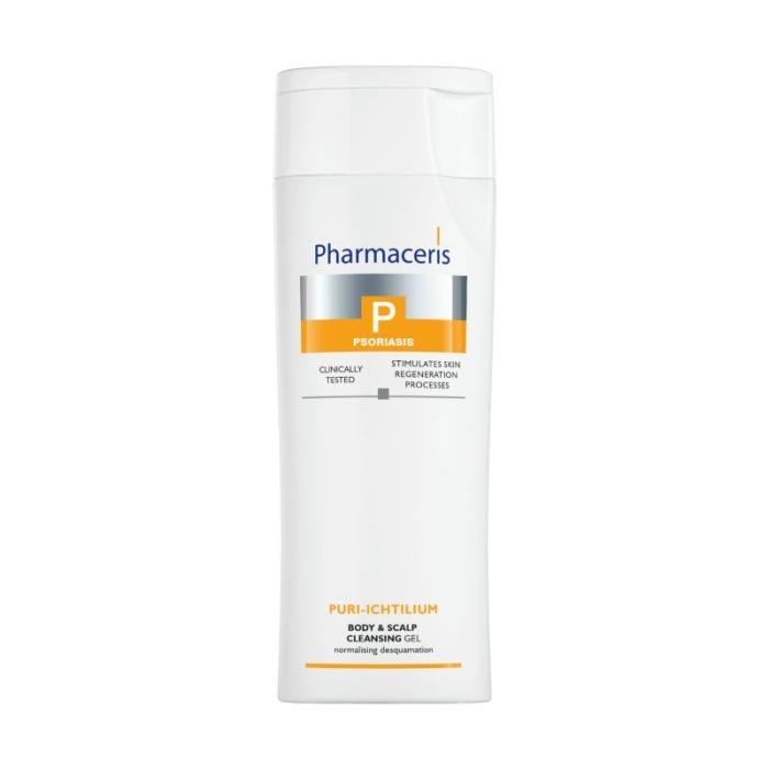 PHARMACERIS P Puri-Ichtilium normalizējošs, attīrošs gels ķermenim un galvas ādai 250 ml