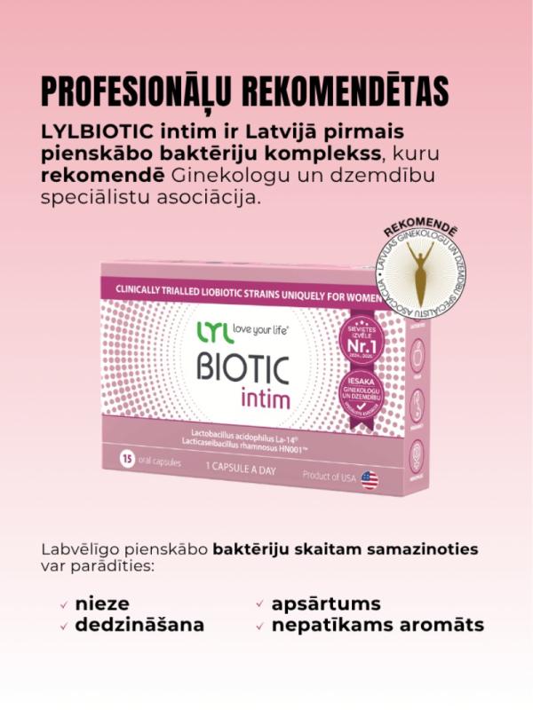 LYL BIOTIC intim, kapsulas, N15