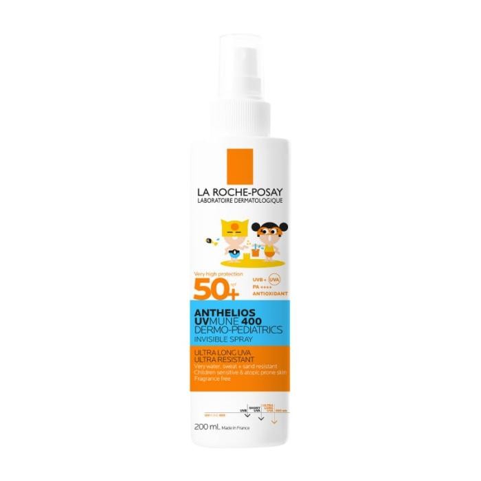 LA ROCHE-POSAY Anthelios UVMUNE 400 Dermo-Pediatrics SPF50+ izsmidzināms līdzeklis 200ml