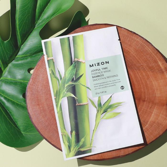 MIZON Joyful Time Essence Bamboo sejas maska 23g