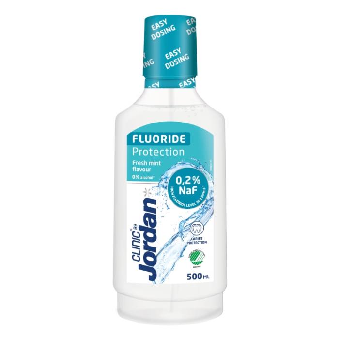 JORDAN Clinic Fluoride Protection mutes skalojamais līdzeklis 500 ml