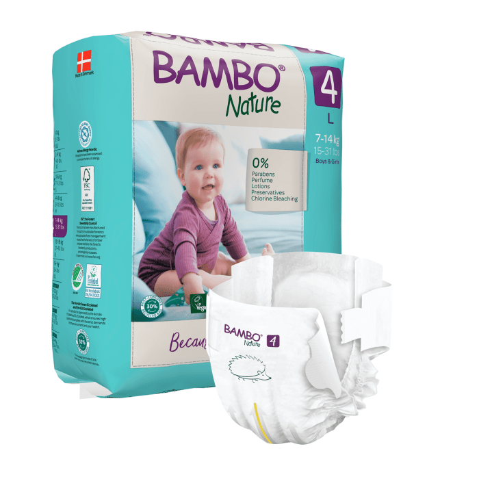 BAMBO NATURE autiņbiksītes 4.izmērs 7-14kg N24