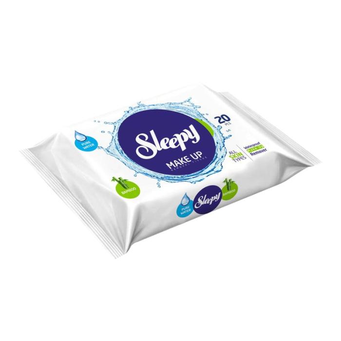 SLEEPY Make-up kosmētikas noņemšanas salvetes N20
