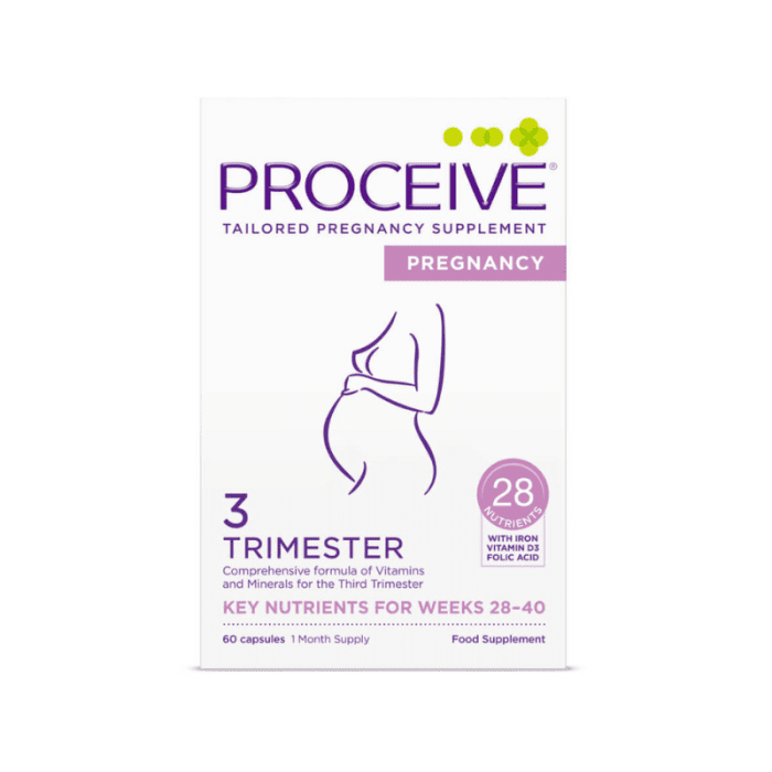 PROCEIVE Pregnancy Trimester 3 kapsulas N60