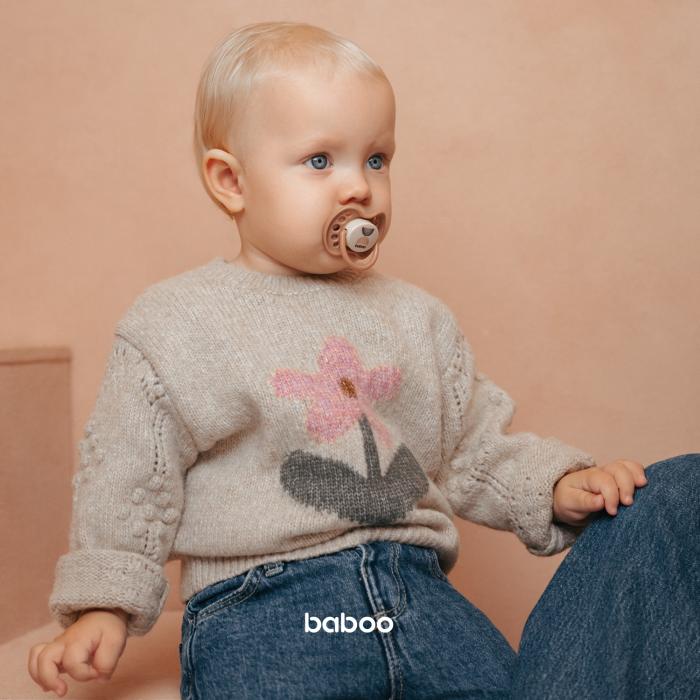 BABOO Calmy silikona simetriskais knupītis, Au Naturale, 0+ mēneši N2