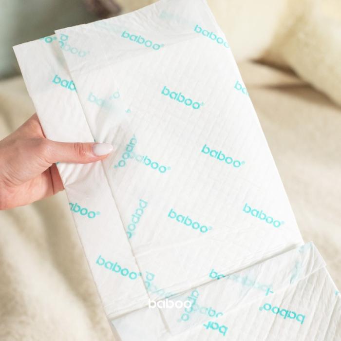 BABOO AirComfort vienreizlietojamie pārtinamie paliktņi 60×60 cm N20