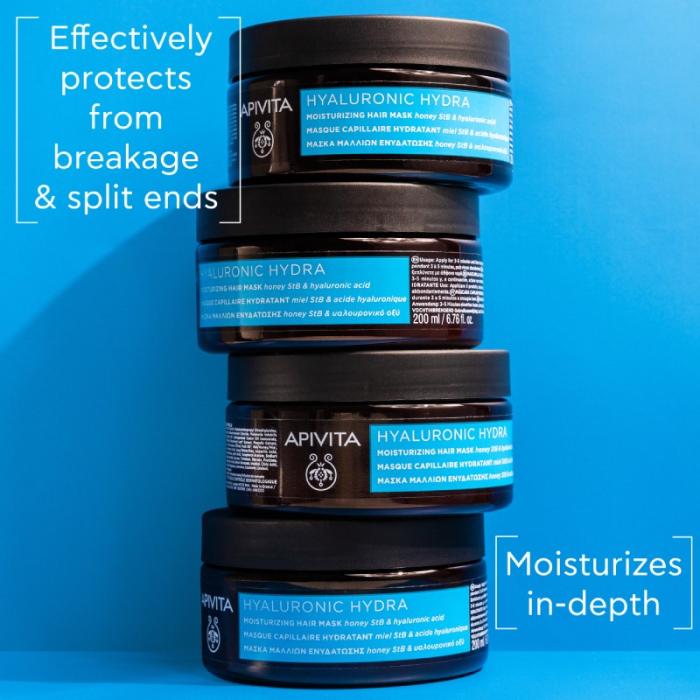 APIVITA Hyaluronic Hydra mitrinoša matu maska 200ml