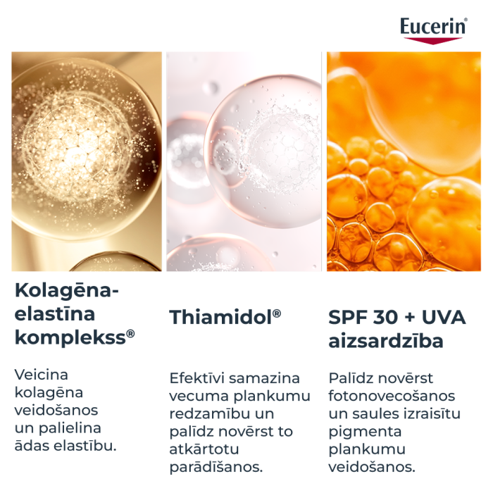 EUCERIN Hyaluron-Filler + Elasticity SPF30 dienas krēms uzpildes iepakojums (Refill) 50 ml