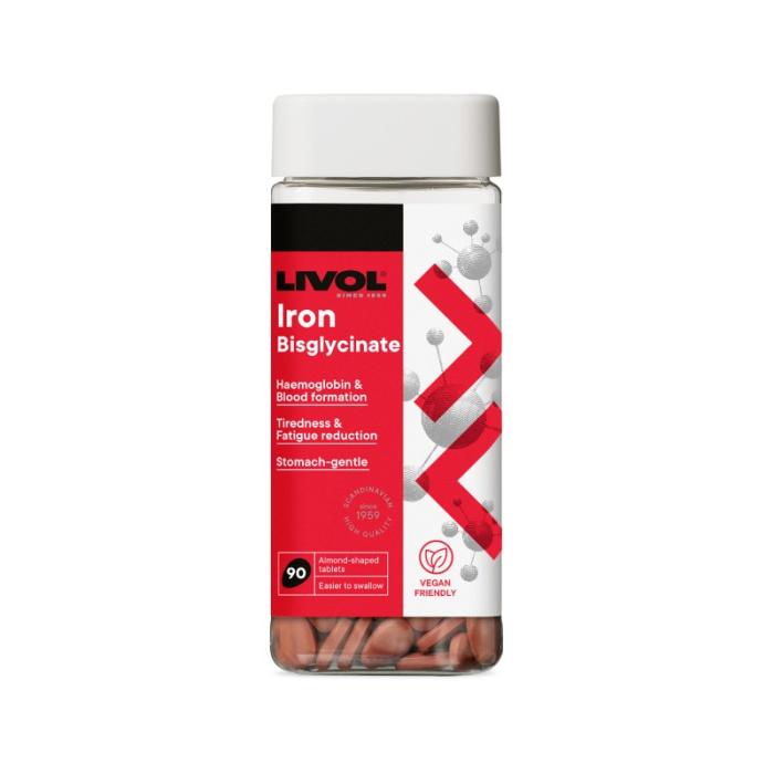 LIVOL Dzelzs Bisglicināts tabletes N90