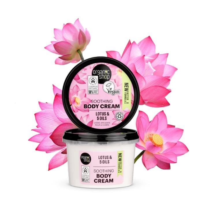 ORGANIC SHOP Lotus&5 Oils ķermeņa krēms 250ml