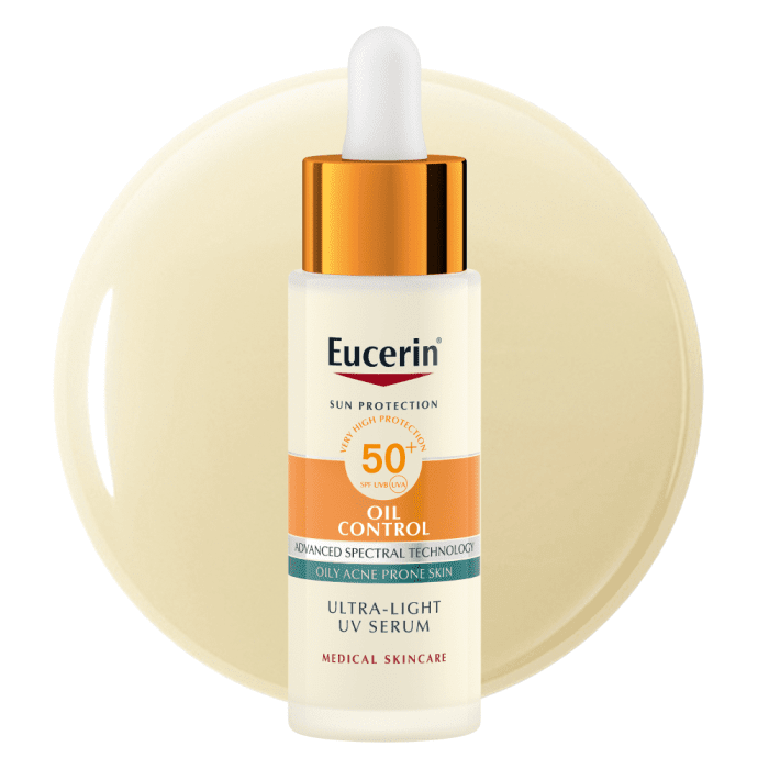 EUCERIN Sun Oil Control SPF 50+ īpaši viegls ikdienas serums 30ml