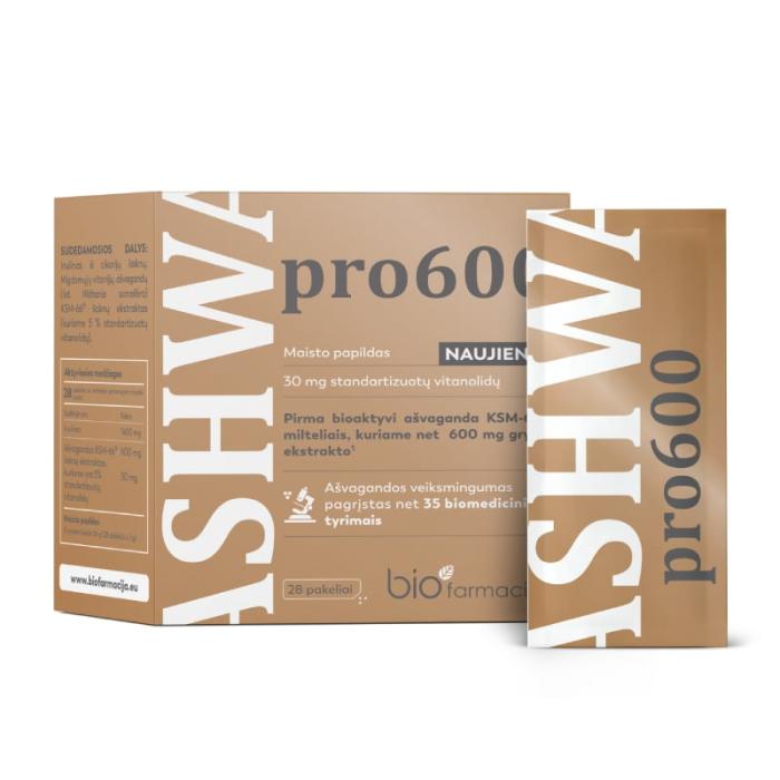 BIOFARMACIJA Ashwa Pro600 pulveris N28