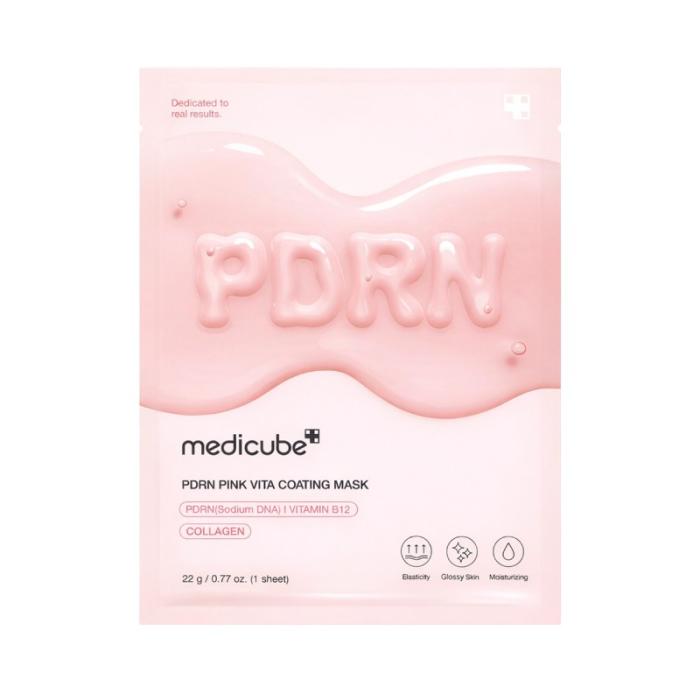MEDICUBE PDRN Pink Vita Coating sejas maska 22 g N1