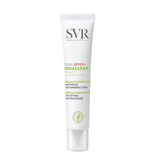 SVR Sebiaclear Creme SPF50+ sejas aizsargkrēms pret sauli jutīgai taukainai ādai 40 ml