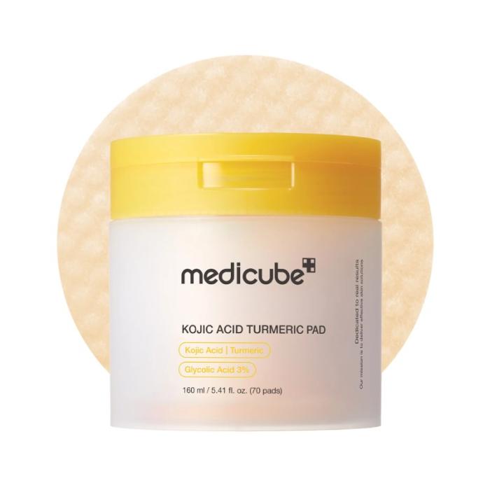MEDICUBE Kojic Acid Turmeric Pad spilventiņi N70